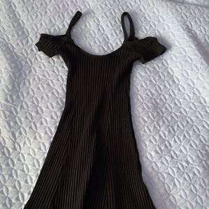 UO Silence and Noise Cold Shoulder Skater Dress